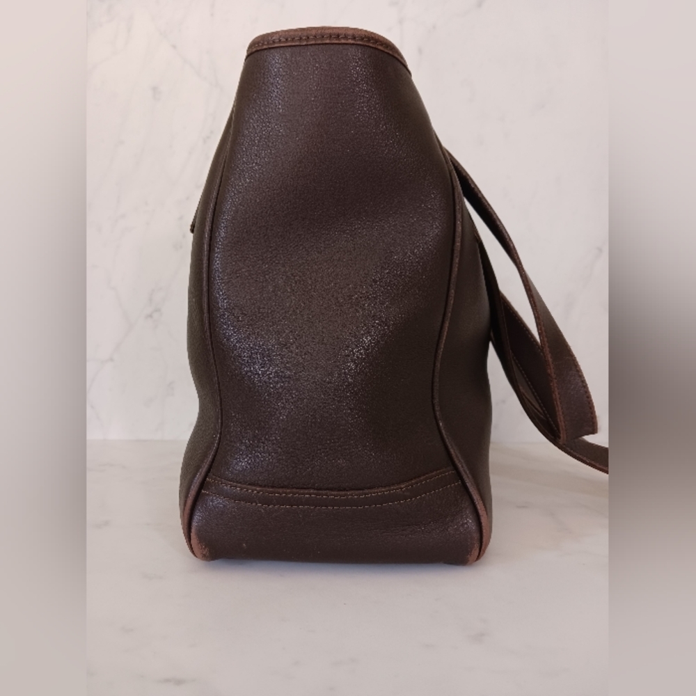 Vintage Dooney & Bourke Brown Leather Shoulder Bag - Picture 4 of 10
